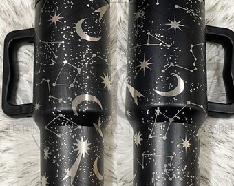 Galaxy SVG Tumbler Wrap - Laser Engraving