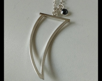 sterling silver tooth necklace