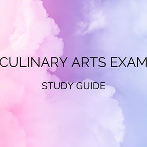 Culinary Arts Exam Lernführer | 250+ Begriffe & Fragen | Digitaler Download | Culinarische Zertifizierung Exam Prep