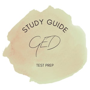 GED Study Guide | GED Test Prep PDF | Printable Digital Download | 78 Pages of Sample Questions for Math, Science, and History