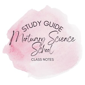 Mortuary Science Program Student Notes | Complete Course Notes | Anatomy, Embalming, Law, Pathology, Sociology & More