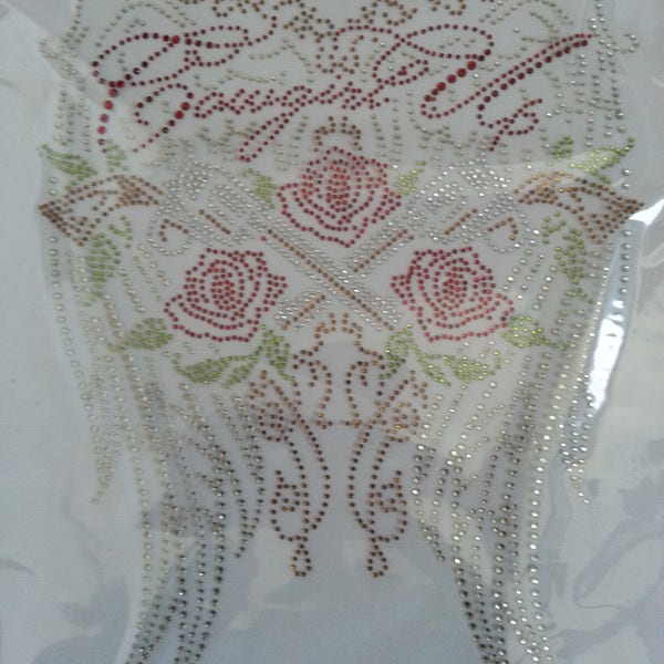 Cowgirl Up**Wings** Roses**Pistols** Rhinestone Transfer **BLING** Sparkle ** Shiny ** Country ** clearance **