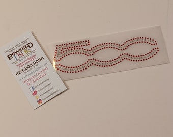 500 Bling * 5 x 1.5 * 6ss Stones * Rhinestone * Hotfix * Heat Transfer * Iron on *