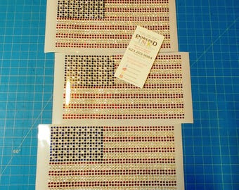 USA ** FLAG ** Rhinestone * Bling ** Clothing ** Iron On * Heat transfer ** Sparkly ** Shiny * Car Decal * Sticker