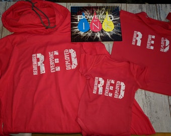 R.E.D. *Remember Everyone Deployed * Support our Troops * Red Shirt Friday *Ladies*Men's*Youth* Until they all come home * Soldier Support