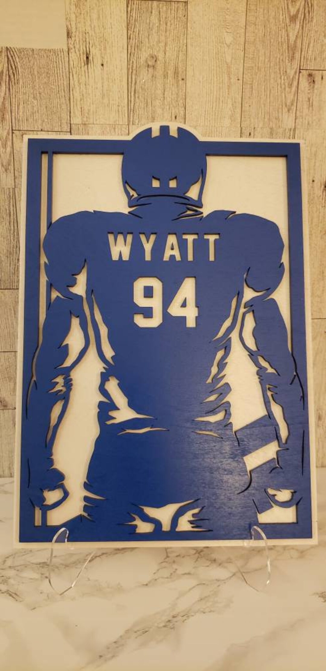 Personalized Football Sign With Name and Number,custom Football Player