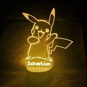 POKEMON PIKACHU MINI LAMPE LED CHEVET - ADMI