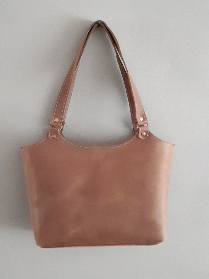 Cuir À FermeturesEtsy Sac En Avec Des Bandoulière Brun Moyen c5LqAR34j