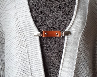 Leren vest clip