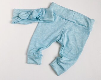 light blue baby leggings