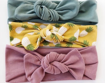 Mellow~ top Knot headband sailor knot headband baby headband top knot headband toddler knot headband girls knot headband