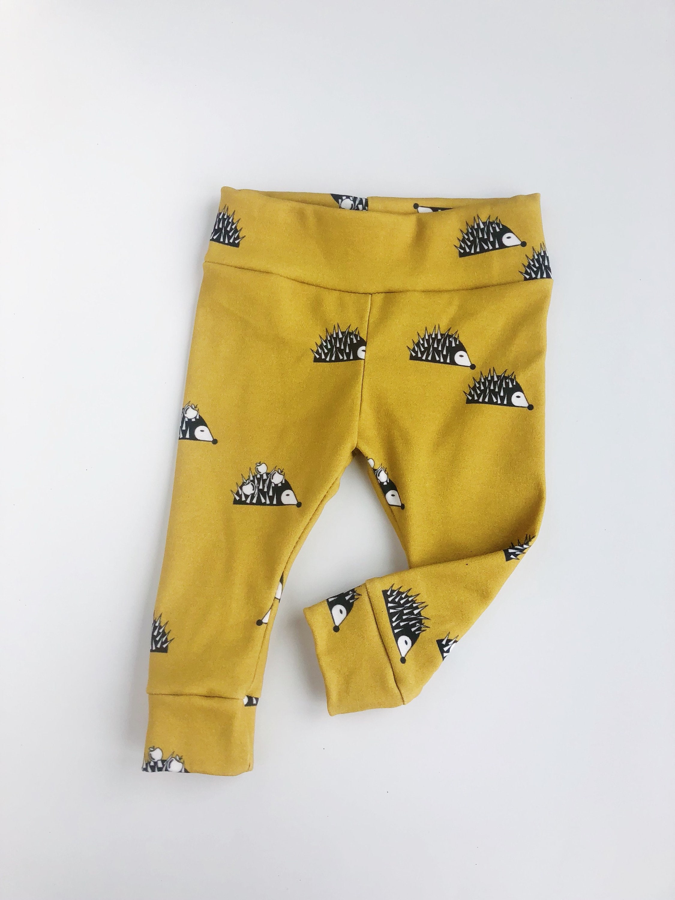 Hedgehogs Organic cotton baby leggings and headband set Etsy