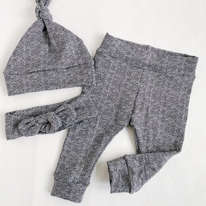 Herringbone ~ Baby leggings newborn leggings toddler leggings baby girl leggings boy leggings newborn leggings pants