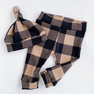Buffalo plaid~ Baby leggings newborn leggings toddler leggings baby boy leggings baby girl leggings newborn leggings red black plaid legging
