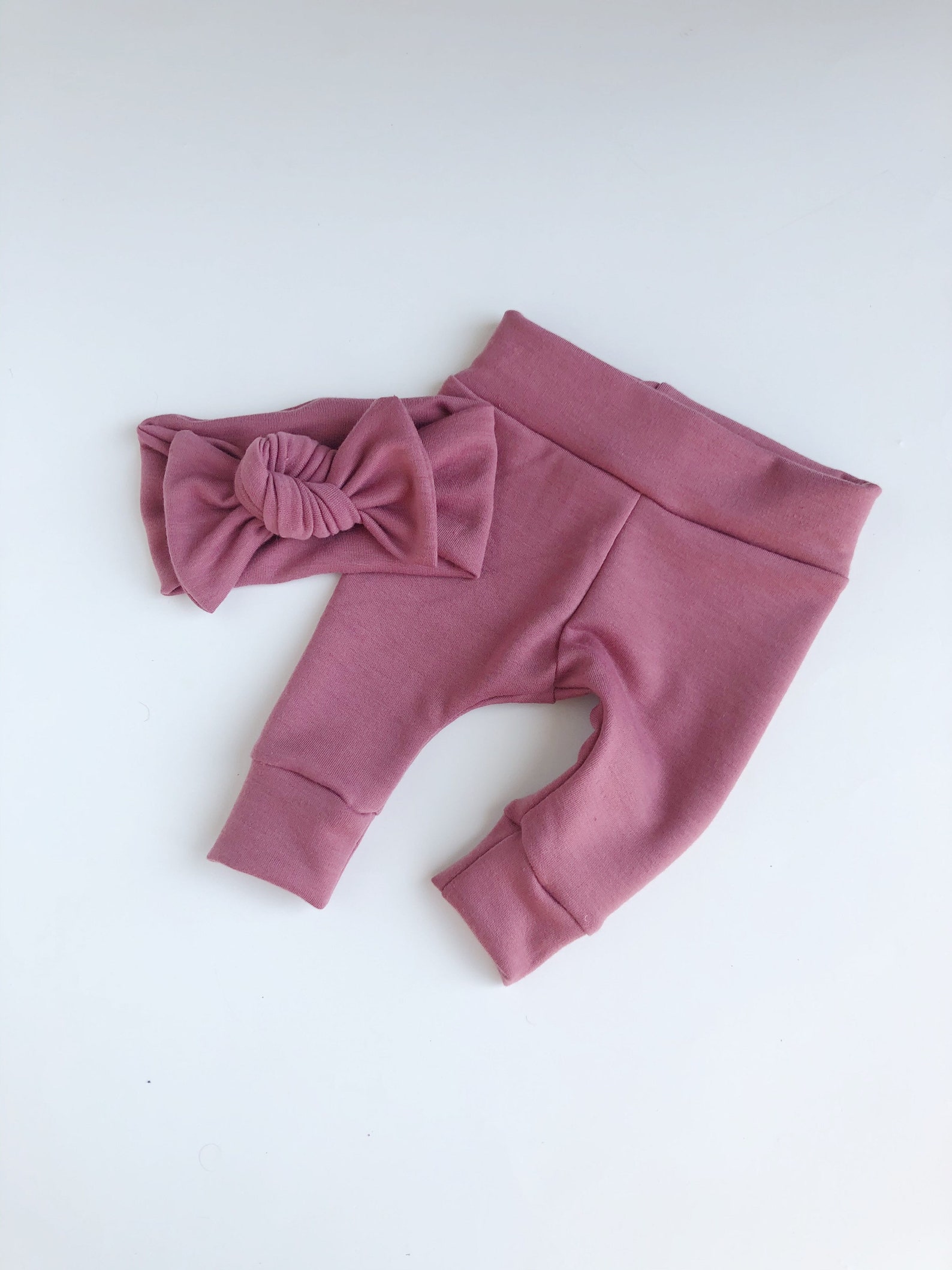 Rose Pink Baby Leggings Newborn Leggings Baby Boy Leggings Etsy