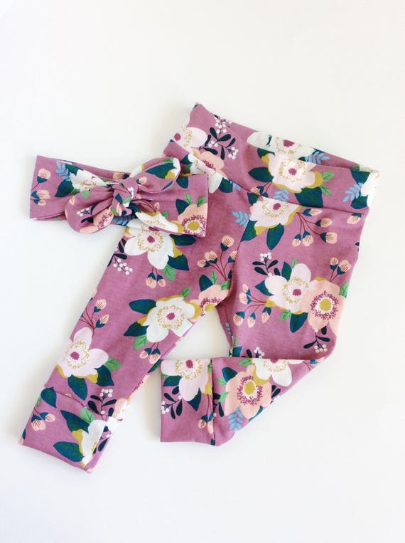 newborn leggings and headband