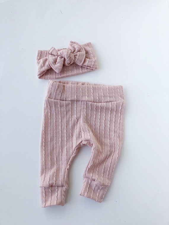 newborn leggings and headband