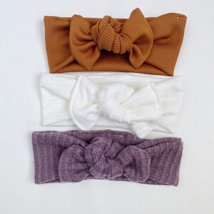 Almost autumn~ set3 top Knot set headband baby bows top knot headband baby headband top knot set headband toddler knot headband girls