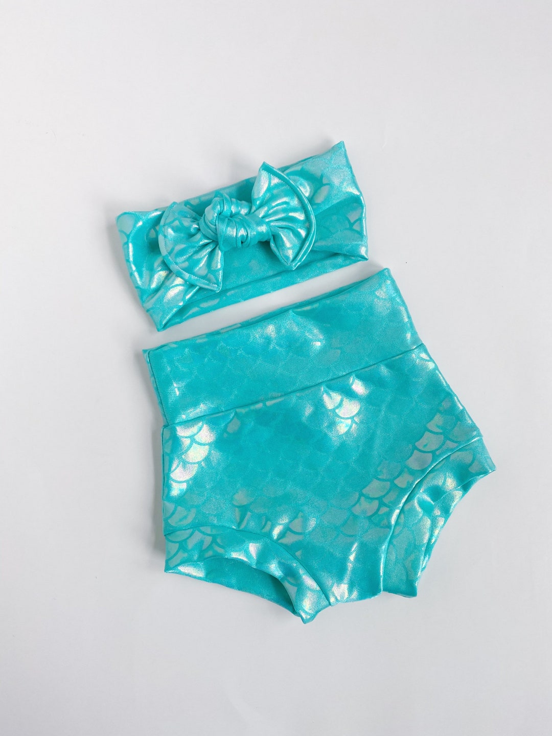Mermaid Scale~baby Bummies Swimming Short Girl Shorties Baby Shorties ...