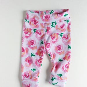 Floral Baby leggings newborn leggings baby girl leggings little girl leggings newborn leggings jogging pants slouch pants