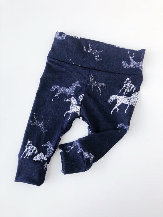 navy baby leggings