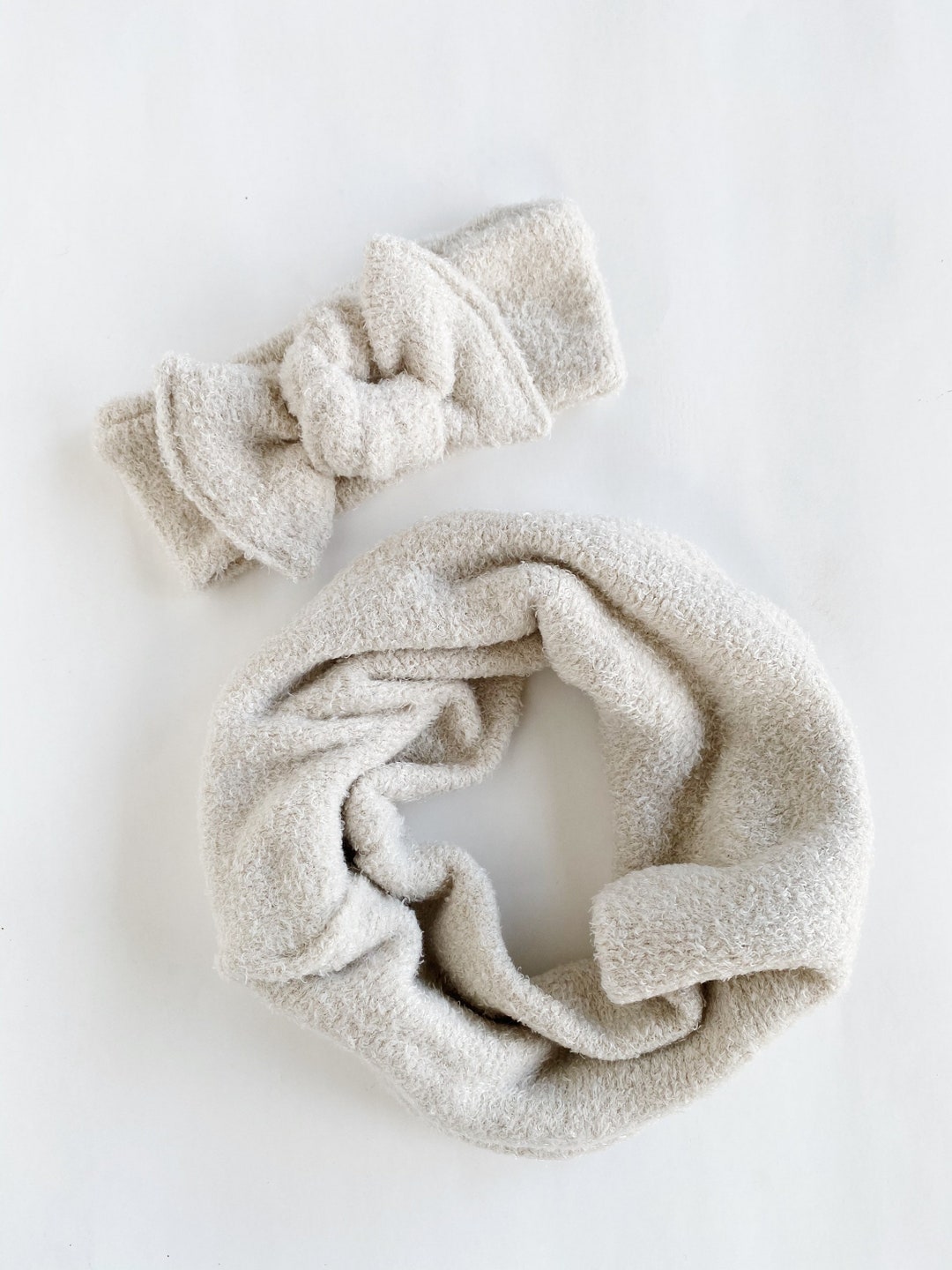 Soft N Fuzzy Baby Loop Scarf Infinity Scarf Baby Scarf Baby Snood Scarf Toddler Girl Scarf