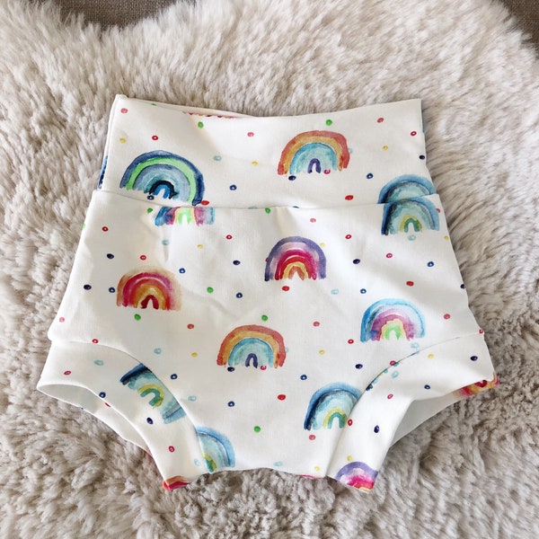 Rainbow Baby Bummies, Summer Girl Shorties