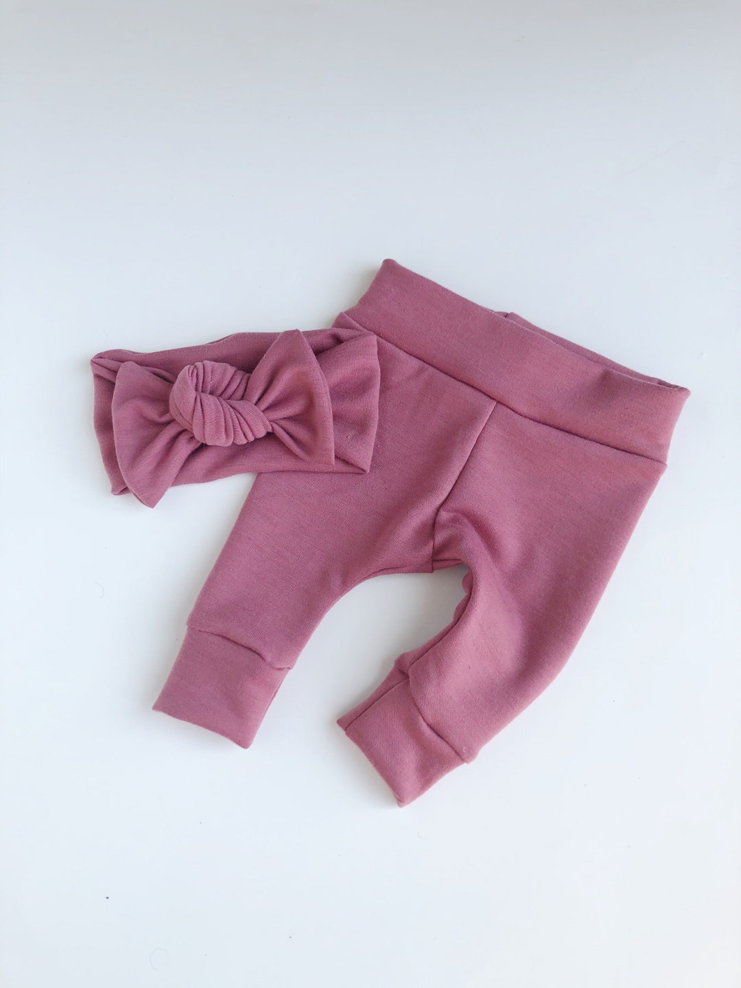 Rose Pink Baby Leggings Newborn Leggings Baby Boy Leggings Etsy