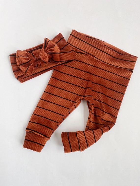 Orange velvet leggings discount