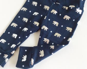 Polar bear Baby leggings newborn leggings baby boy leggings toddler leggings newborn leggings warm baby pants girl leggings holiday