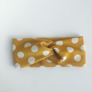 Mustard~ baby turban girl newborn turban toddler headwraps top knot headband girl headband knot headband toddler knot headband girl top knot