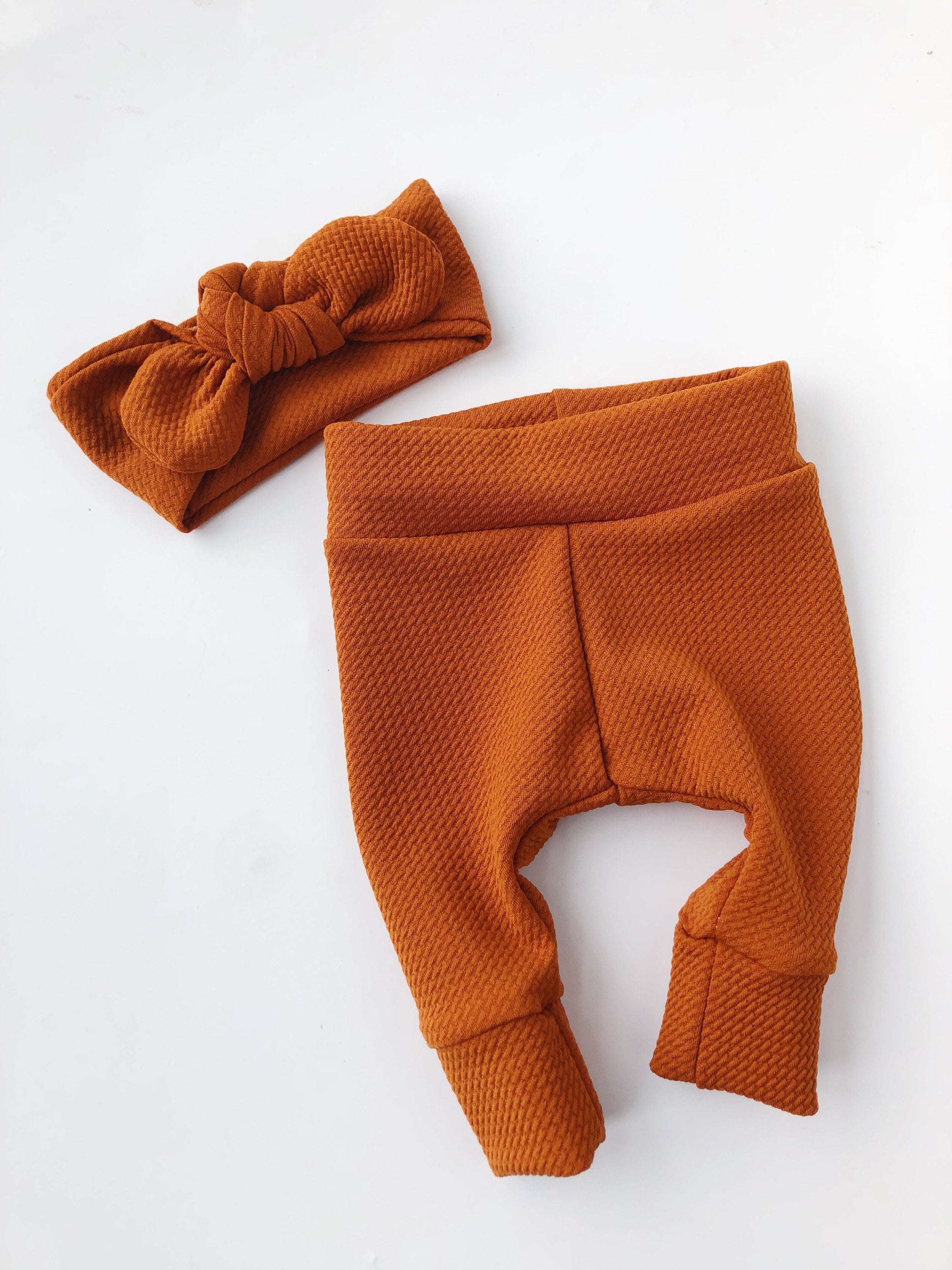 orange baby leggings