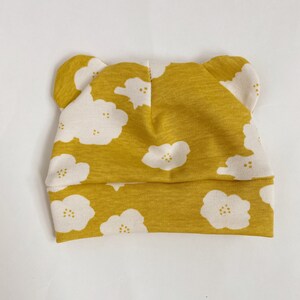 Mustard- ORGANIC cotton baby hat Baby girl hat baby boy hat beanie cub hat toddler hat cotton hat newborn hat unisex baby hat