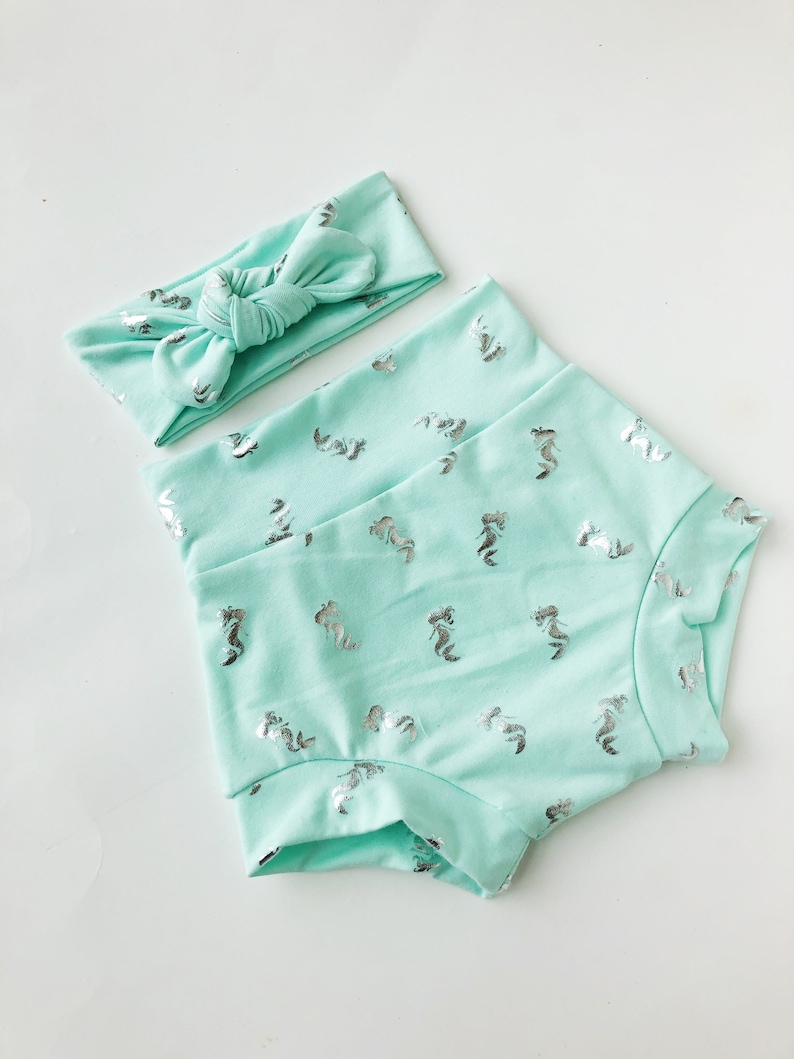 Mermaids ~baby Bummies Swimming Short Girl Shorties Baby Shorties ...
