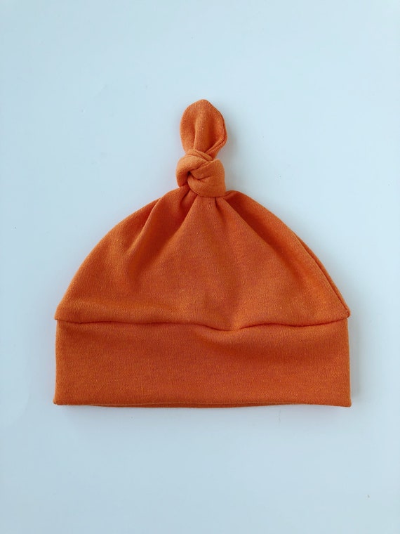 orange newborn hat