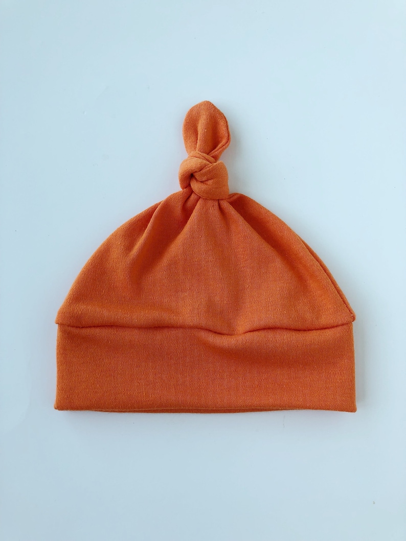 orange baby beanie
