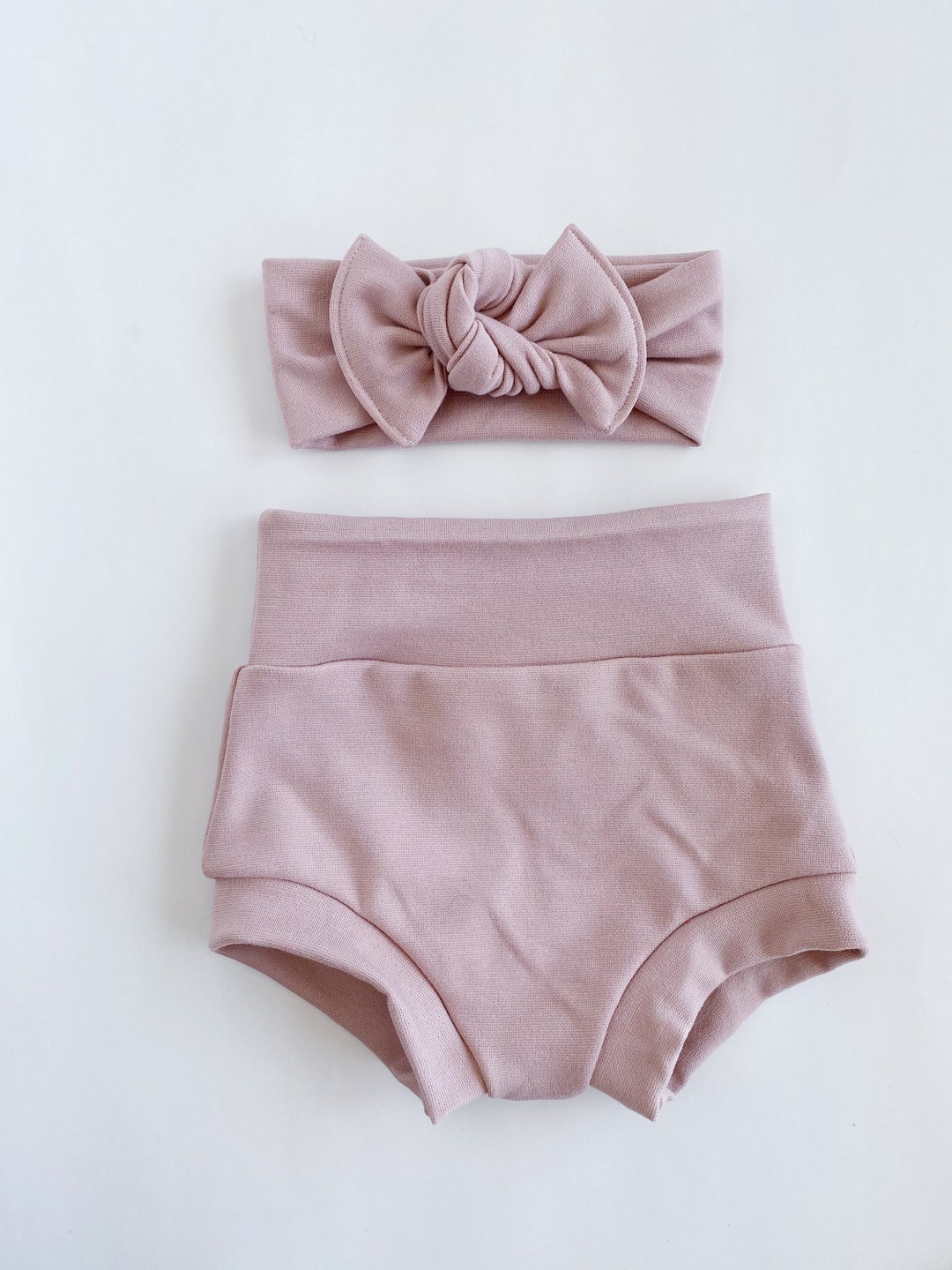 Pale Rose Baby Bummies, Soft Knit High Waist Bloomers - Etsy
