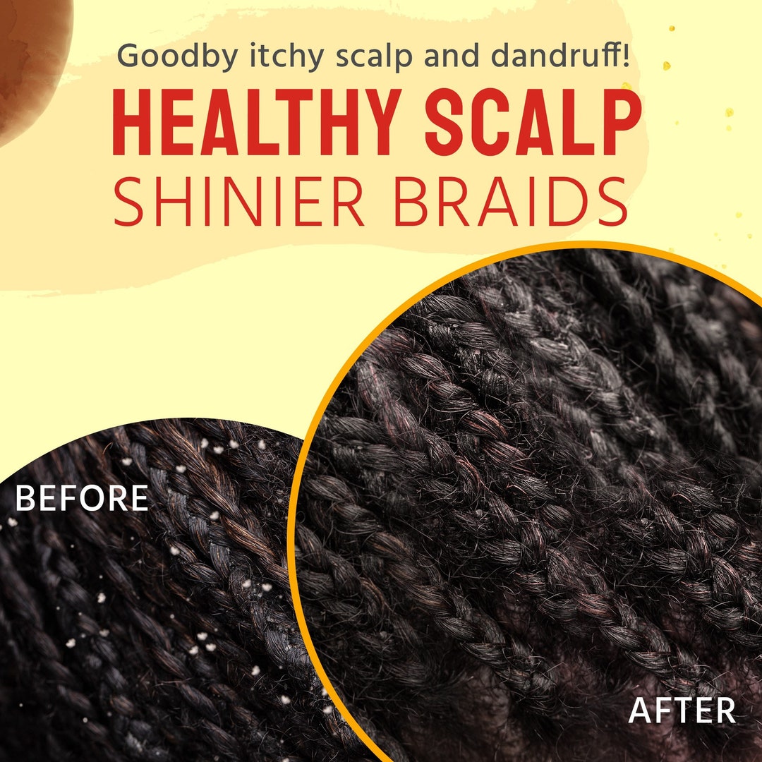 Glammed Naturally Oil Braid Oil, Braid Oil for Itchy Scalp and Dry