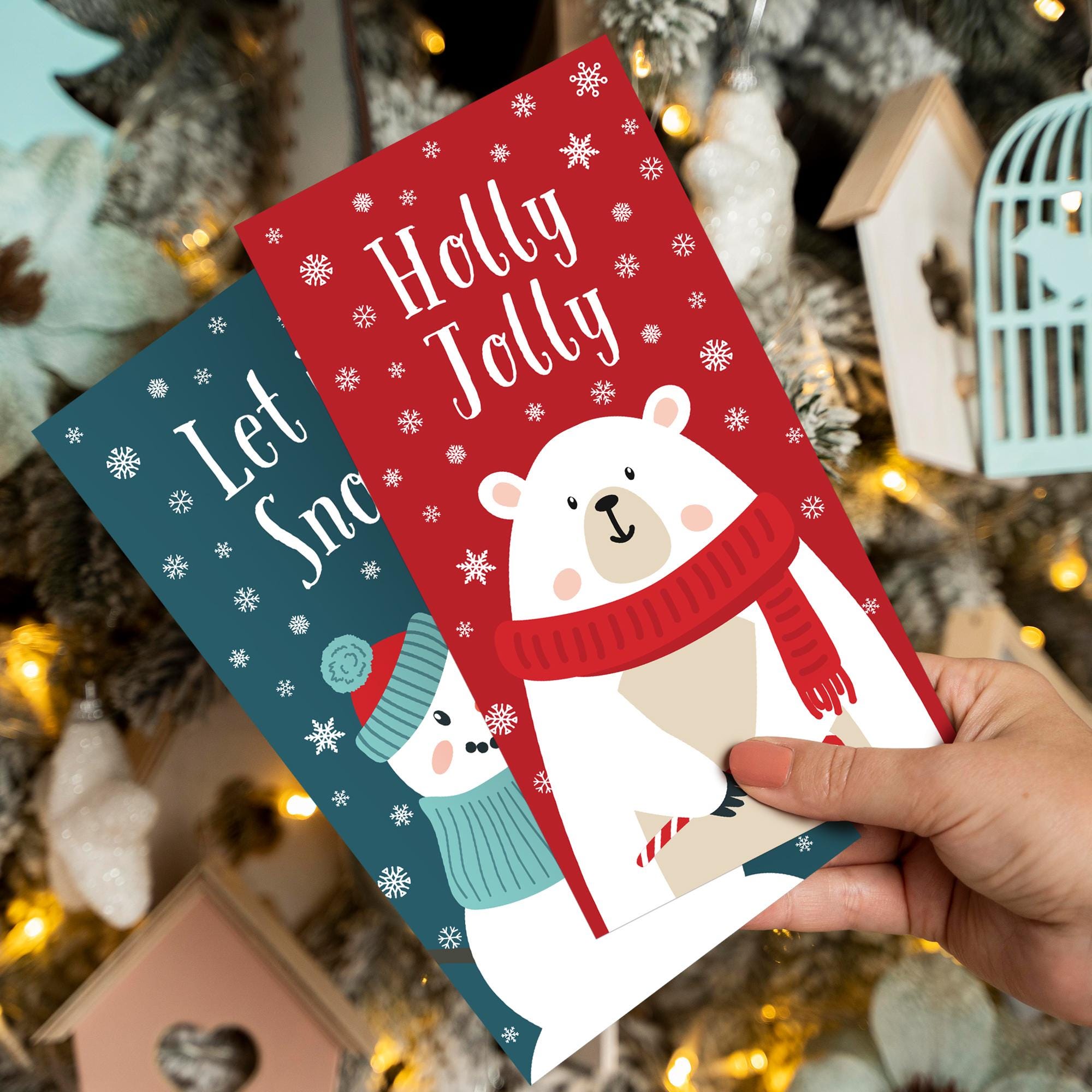 12 Assorted Christmas Money Wallet Gift Envelopes - Self-Sealing Cash Holders