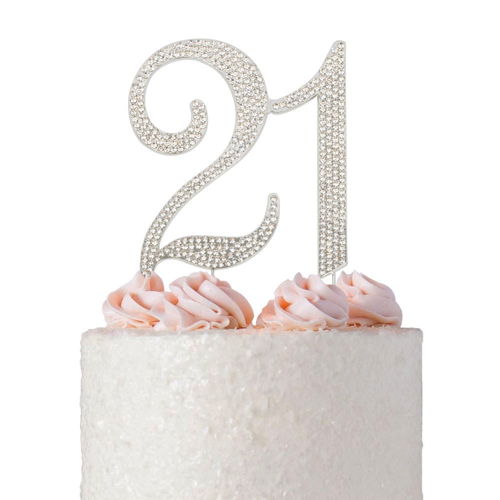 21 Birthday Cake Topper 21st Birthday Decoration Ideas - Etsy