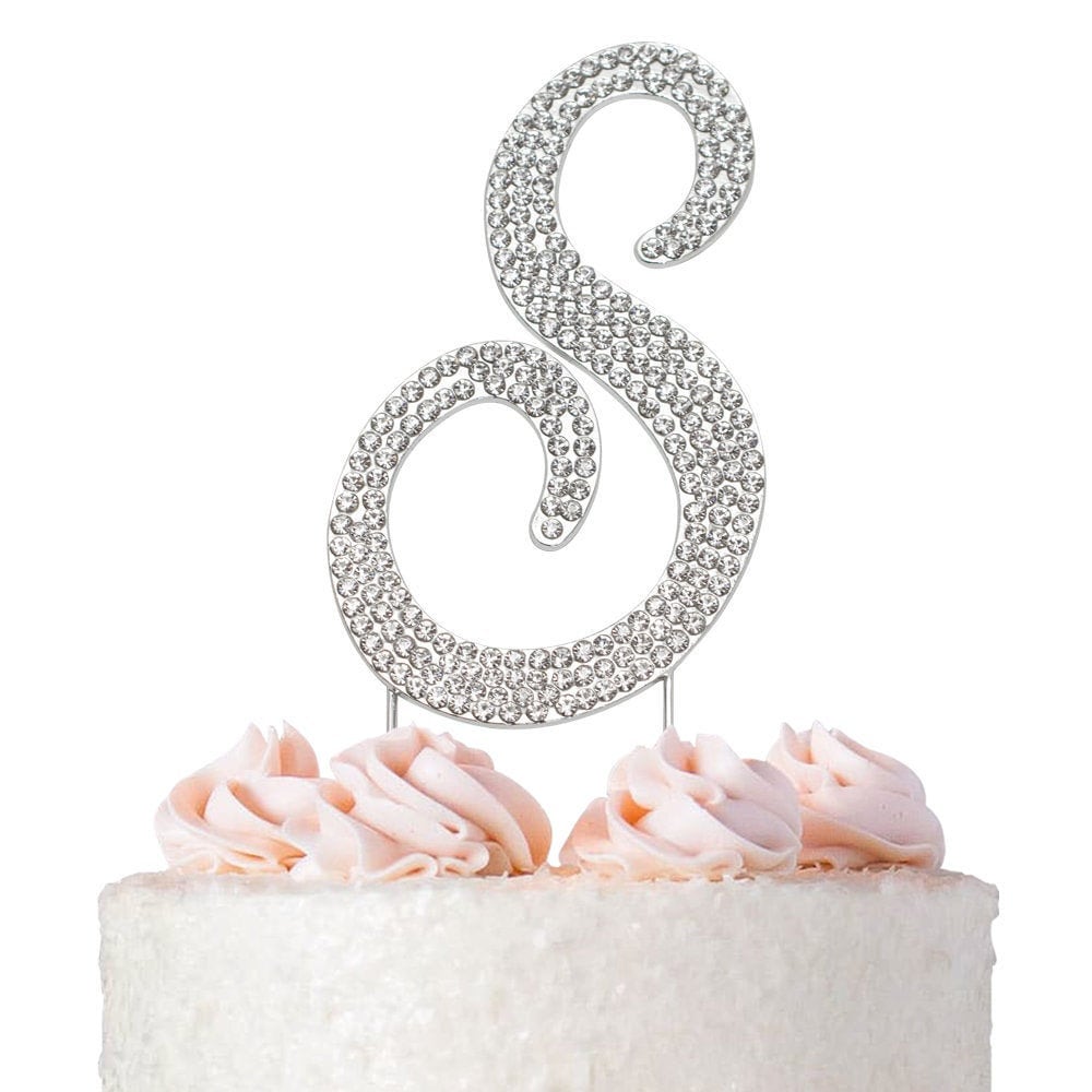 Rose Gold Cake Topper Letter B | Discount Party Warehouse