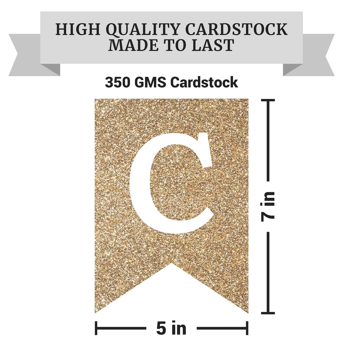 Graduation Banner, Pre-Strung Congrats Grad Backdrop Gold