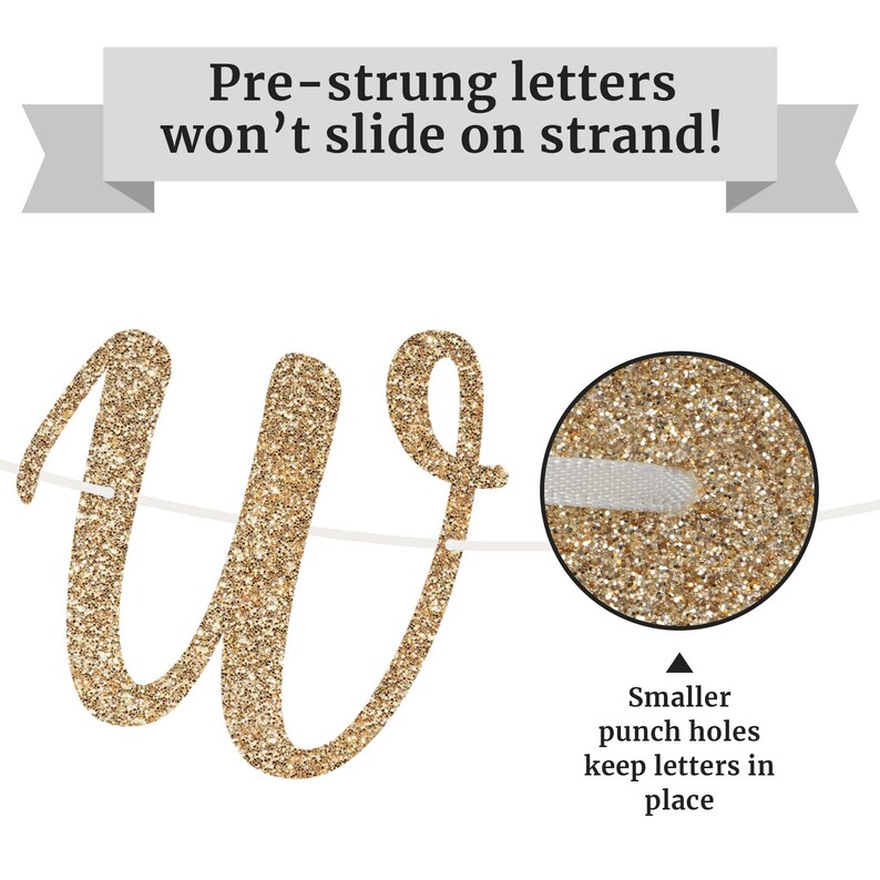 We Are so Proud of You Banner - NO DIY - Gold Glitter Graduation Party ...