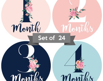 Baby Girl FREE GIFT Gold Black Monthly Baby Stickers Baby Girl FREE GIFT Gold Black Monthly Baby Stickers