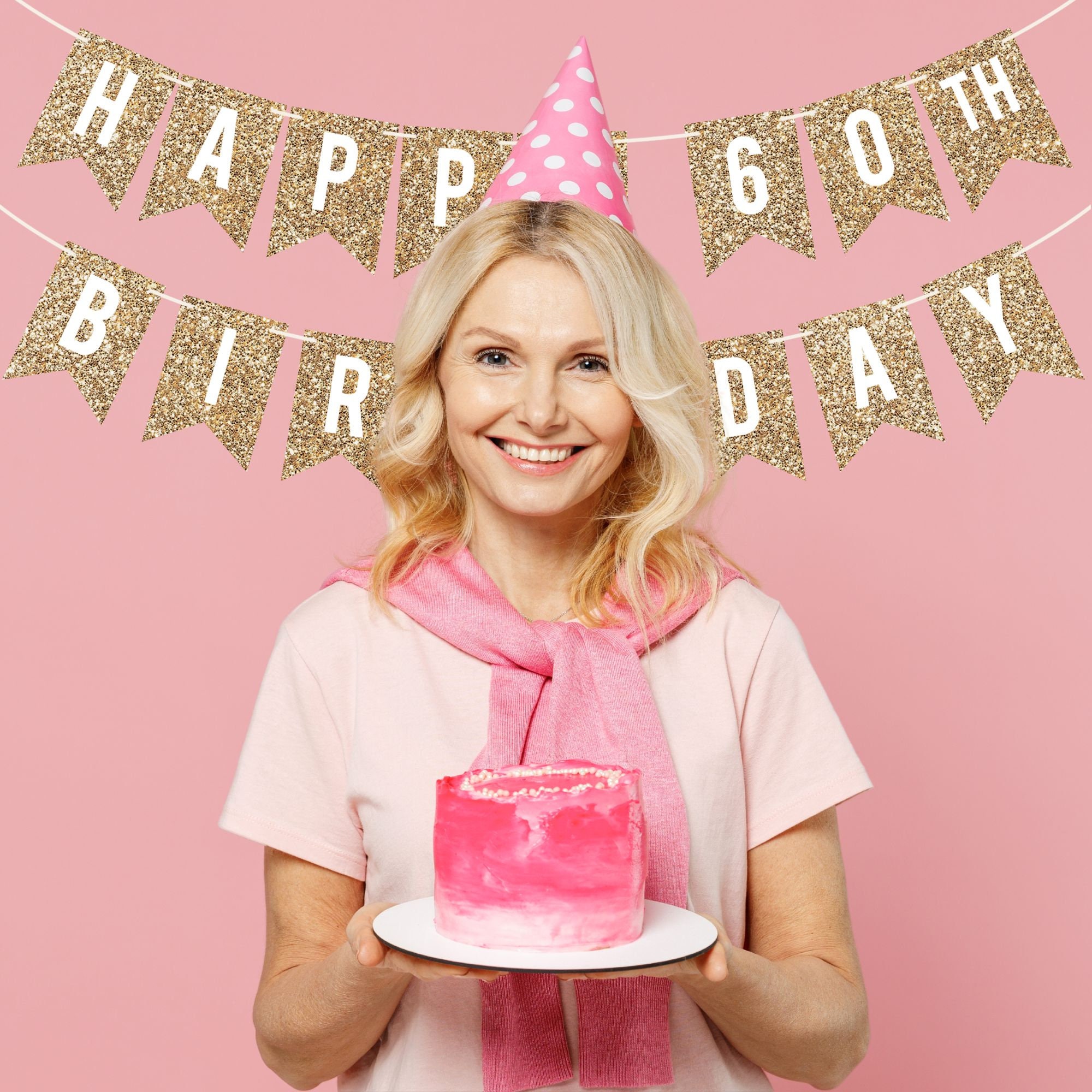 202 Piece Happy 60th Birthday Party Decorations With Pre...