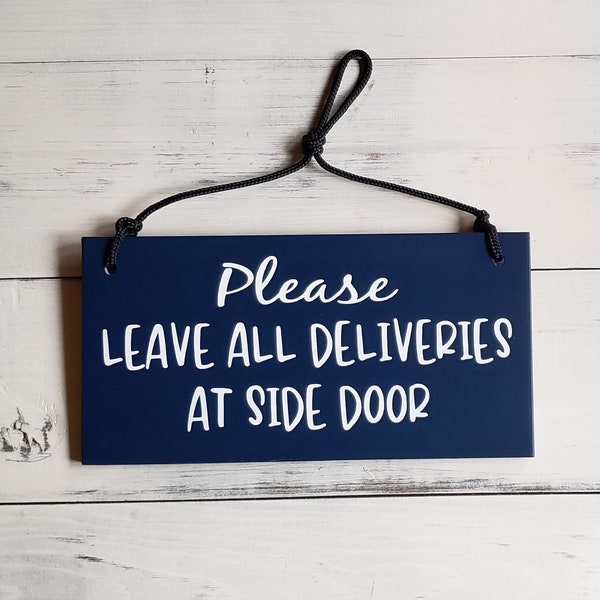 Household Sign, Package Delivery, Deliveries Front Door, Porch Sign, Amazon USPS, FedEx, UPS