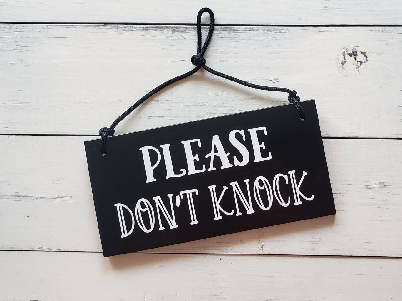 Please Don't Knock or Ring Doorbell Please Knock Knock | Etsy