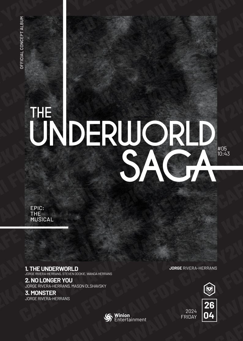 Underworld Saga Print | Design, Aesthetic, Matte, Stationery, Art Print ...