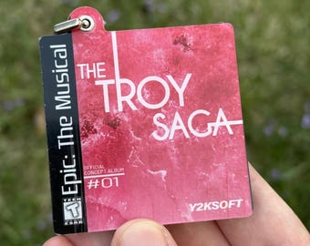 Blind Bag Saga Album Keychain *B GRADE* | Aesthetic, Greek, Musical, Collectible, Keyring, High Quality, gift