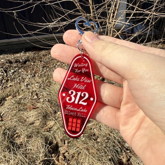 Lake View Hotel Keychain | Aesthetic, Horror, Room 312, Silent